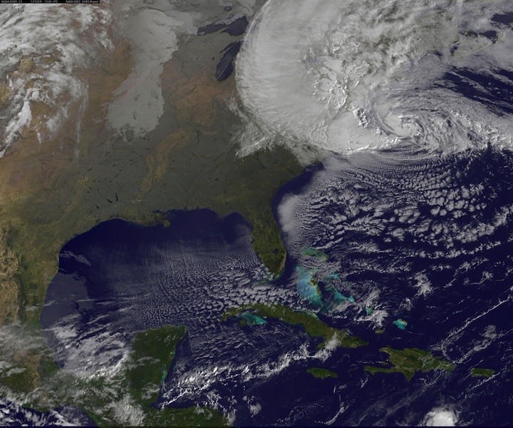 NASA's Intense Satellite Views of Hurricane Sandy
