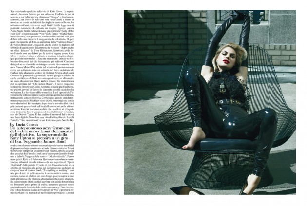 Vogue義大利11月號 ‘Miss Kate Upton’ 特輯
