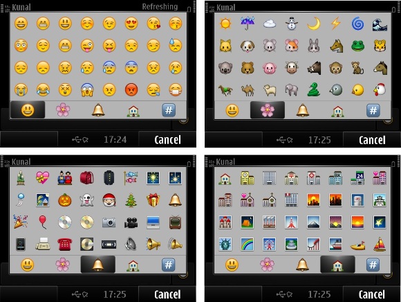 whatsapp 表情符號