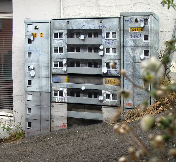 風景畫Out！化身小小公寓的變電箱5