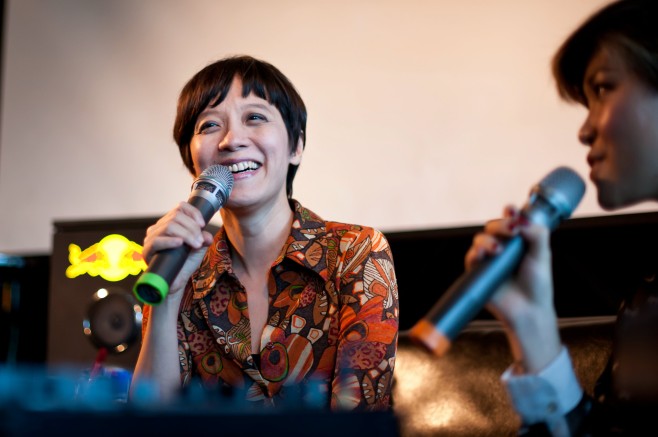 Peng Yu-Wen performs at the Red Bull Music Academy at Marsalis Home X Whiskey Gallery in Taipei City, Taiwan on May 25th, 2013