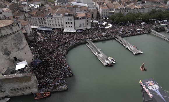 Orlando Duque - first competition dive - La Rochelle - France