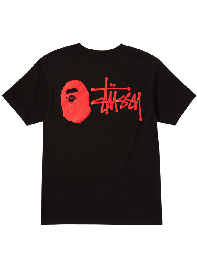 StussyXBape_IllCollabTee_BlackBack NTD1,680