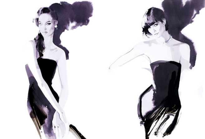 David-Downton-Draws-Karlie-Kloss_Joan-Smalls
