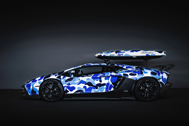 Lamborghini-x-BAPE-Arctic-Camo-Aventador-with-Ski-Box-3