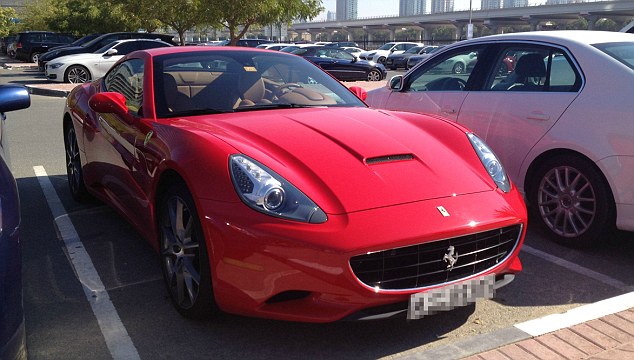 Student cars at the American University of Dubai - 16 Dec 2013