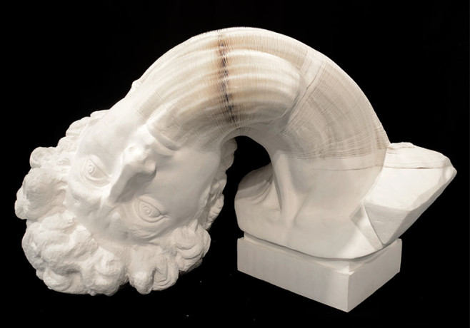 Li_Hongbo_Bust_of_David_paper_70x50x50cm_2012_2