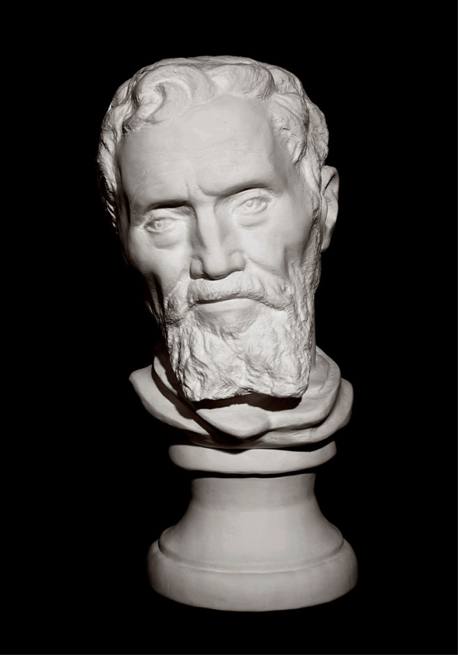 Li_Hongbo_Bust_of_Michelangelo_paper_50x20x25cm_2012_1