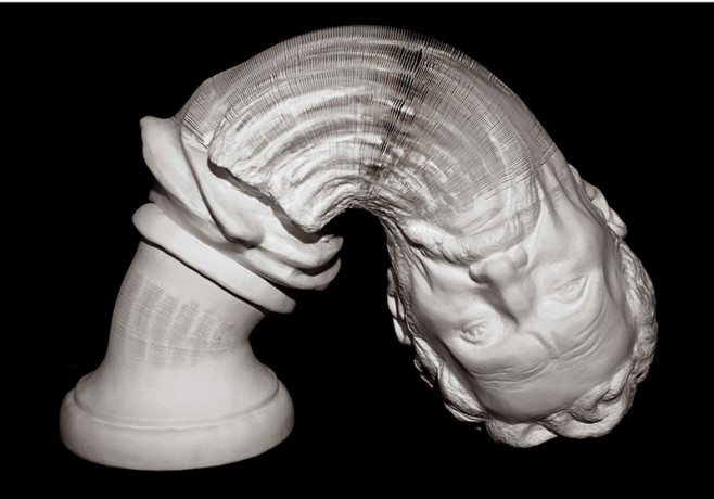 Li_Hongbo_Bust_of_Michelangelo_paper_50x20x25cm_2012_2