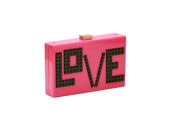 LOVE 樂高硬殼包 粉紅 $26900
