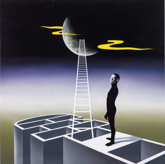 尊采藝術中心_林宏信_傳說神存在的地方_油彩、畫布_155x155cm_2014