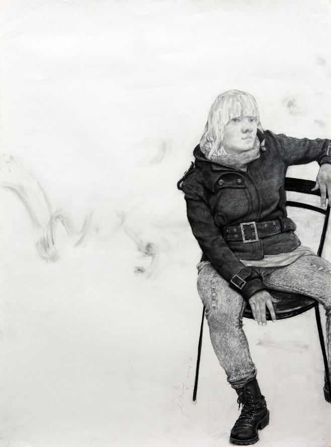 錦瑟畫廊_王子奇_大雪_鉛筆,紙本_108x78cm_2012