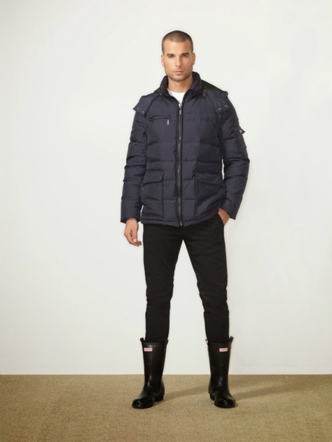 Collection of Hunter Inaugural Outfit in dark colors Coat and boot for men