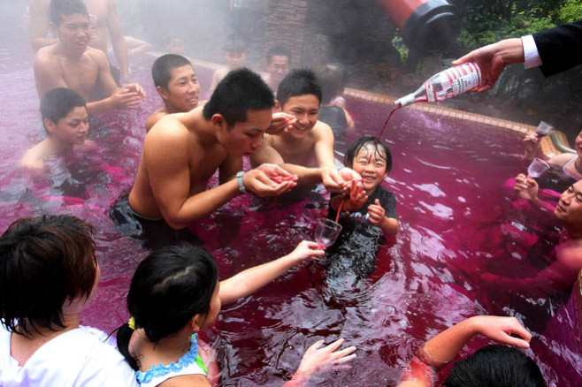 Beaujolais Season Starts At Open Air Wine Spa