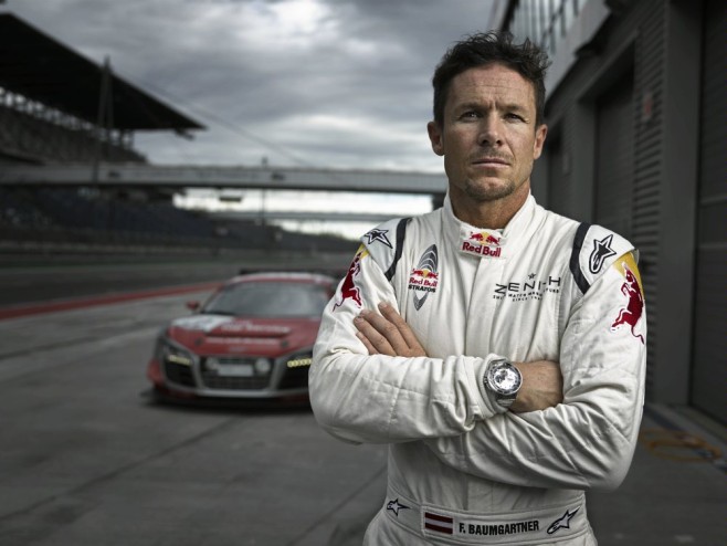 Felix Baumgartner and Audi R8 LMS in Germany - 2014