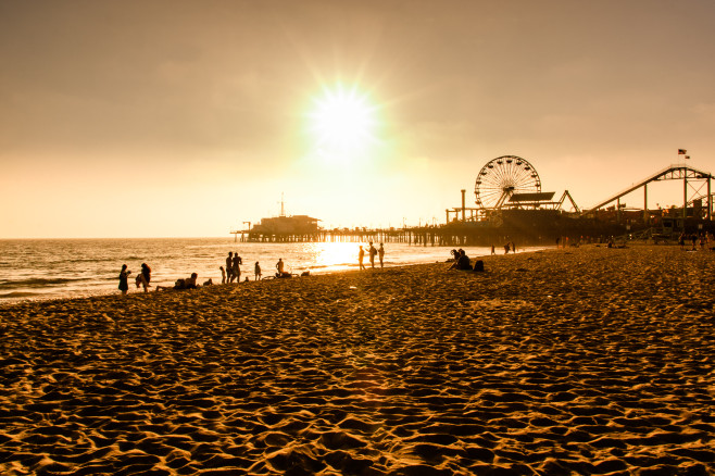Santa Monica Beach / La playa de Santa Mónica