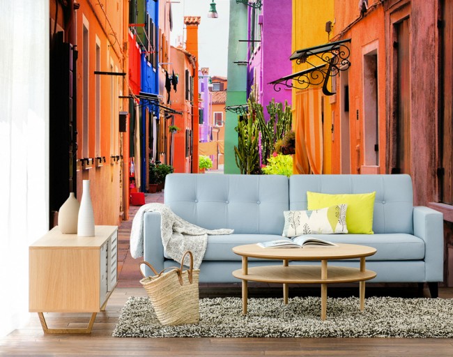 Colorful-Street-in-Burano-Wall-Mural-by-PIXERS-650x512