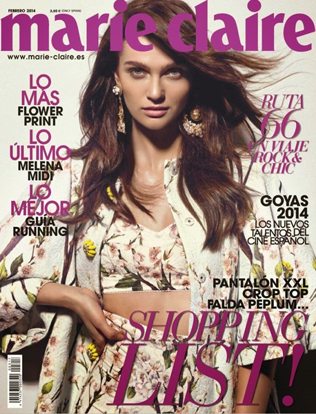 Marie Claire Spain Magazine February 2014 -Ella Kandyba