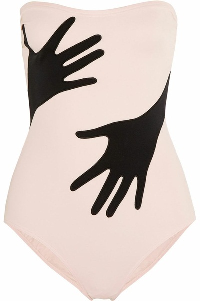 Moschino Spring 2014- One-Piece Hand Swimsuit