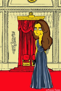 Princess-Kate-Middleton-Duchess-of-Cambridge-and-Queen-Elizabeth-Simpsonized-The-Simpsons-Buckingham-Palace-Art-Cartoon-Illustration-Style-Best-Dresses-Look-Fashion-Royal-Icon-Artist-aleXsandro-Palombo-Humor-Chic-Web46
