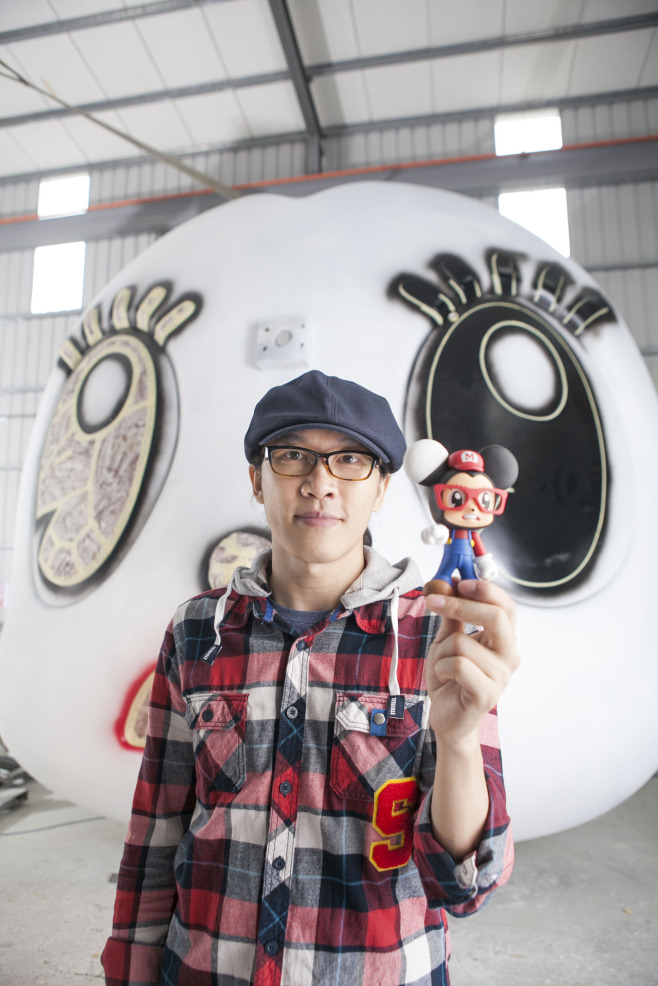 【新聞照片】華人第一代動漫美學藝術家 不二良與無敵小鼠臉部圖