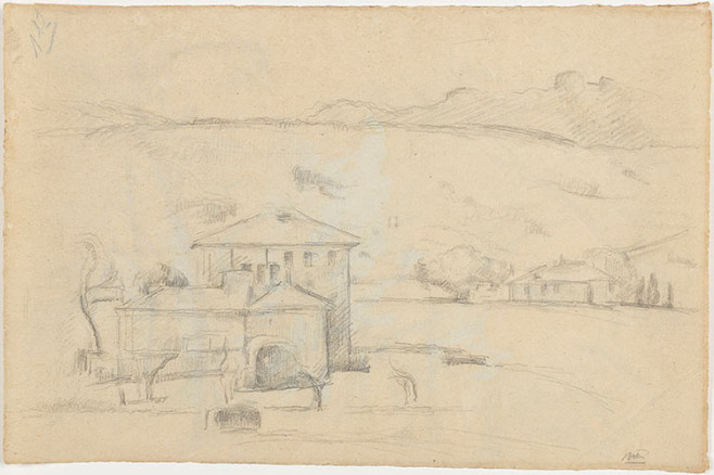 《樹》背面草圖。圖取自Barnes Foundation。