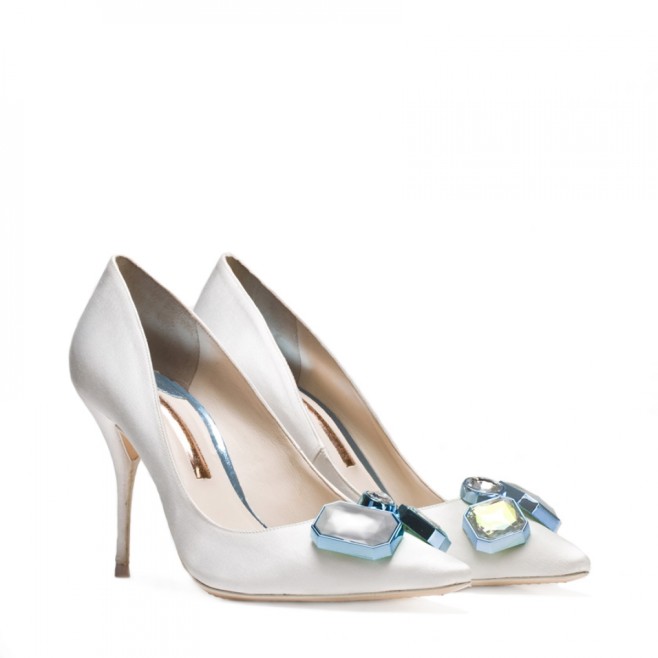 Sophia Webster Bridal Lola Gem Ivory Pump 2