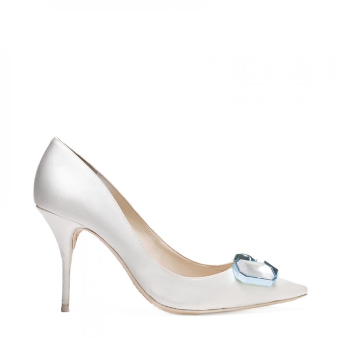 Sophia Webster Bridal Lola Gem Ivory Pump