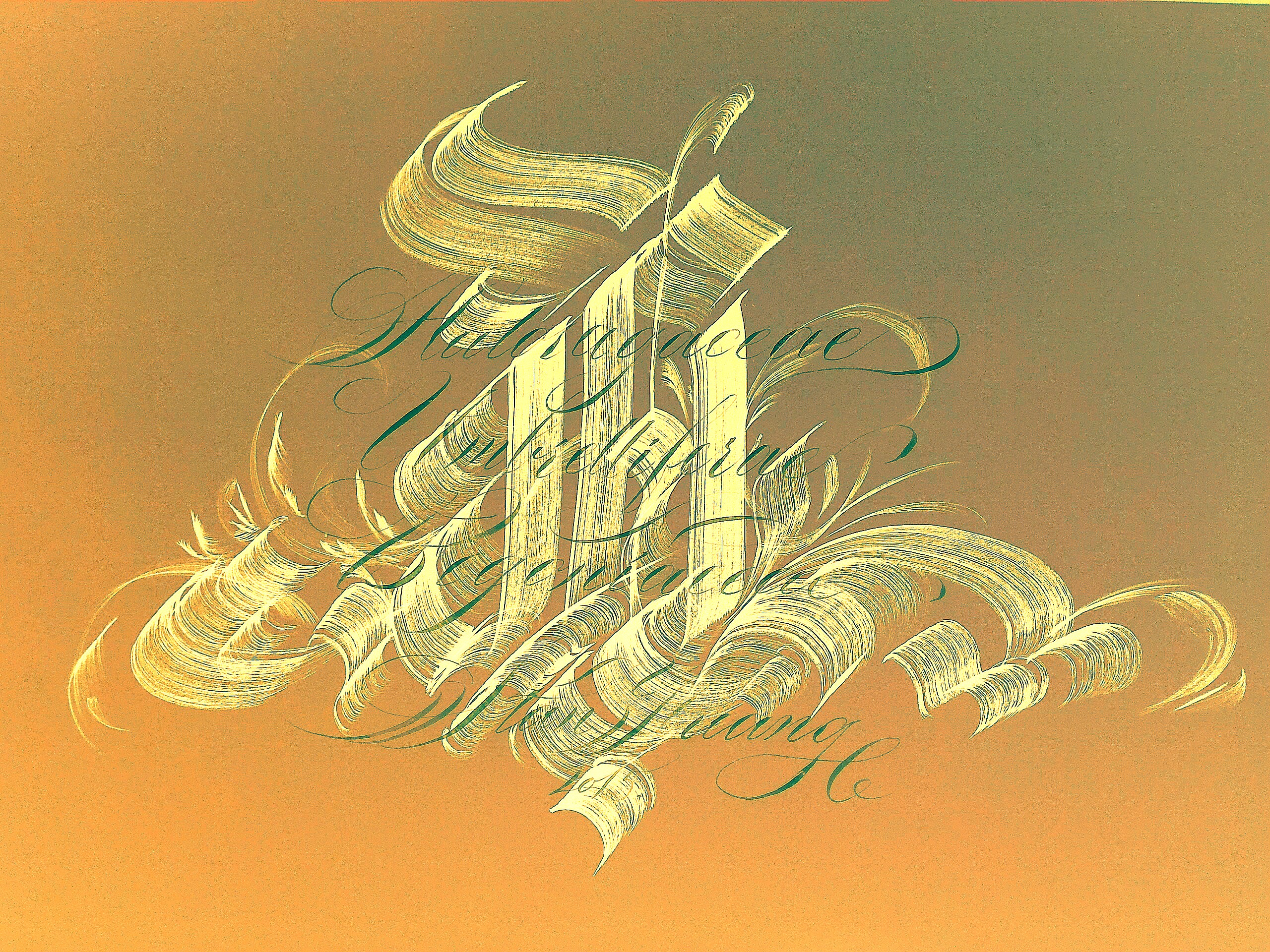 Colorful Calligraphy