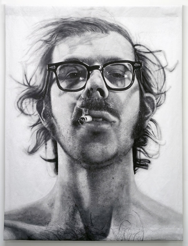 查克•克洛斯(Chuck Close)〈自畫像〉263x213cm,1968