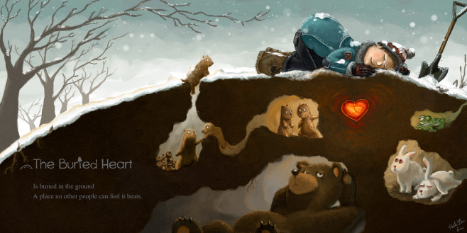 The Buried Heart painting 2-5(Ts)