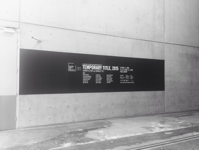 Temporary Title by Xavier Le Roy