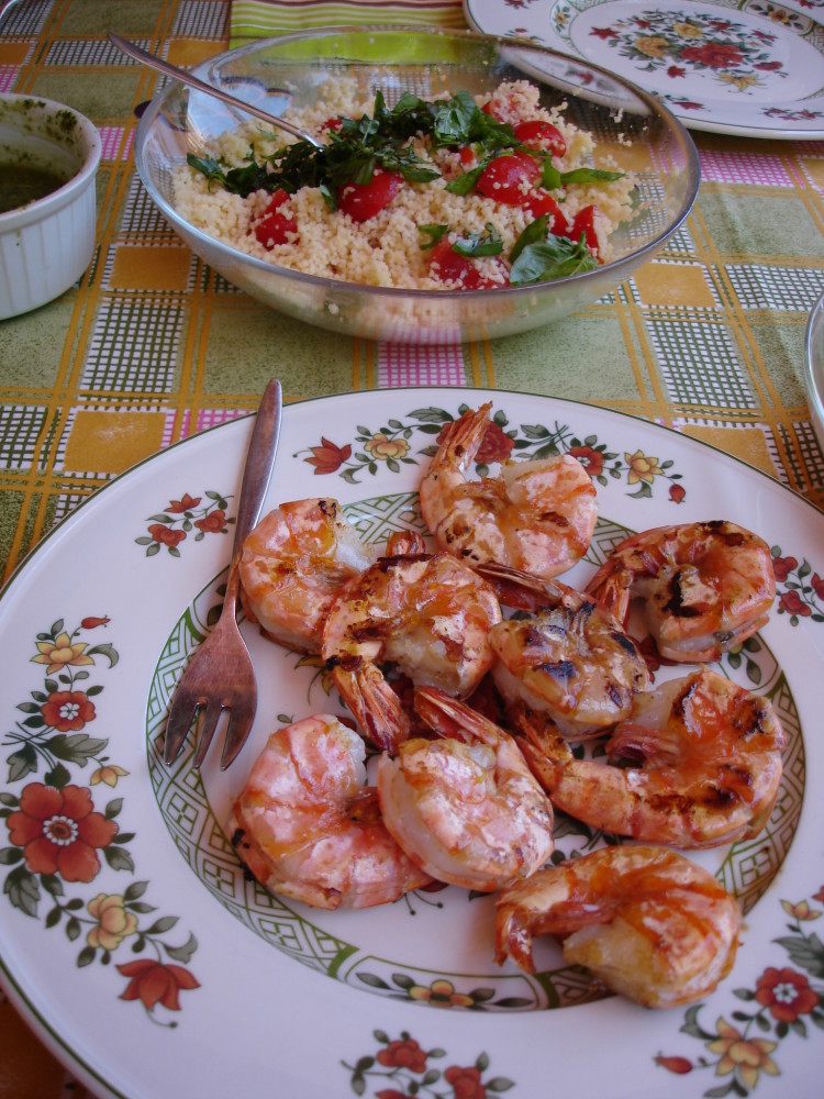 couscous與烤蝦