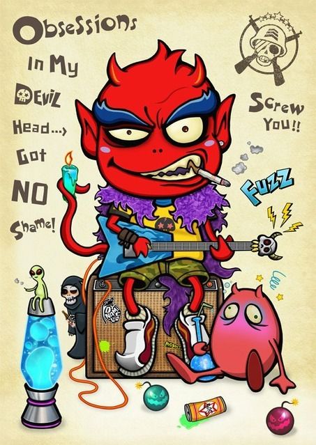 Urban Devil With Guitar