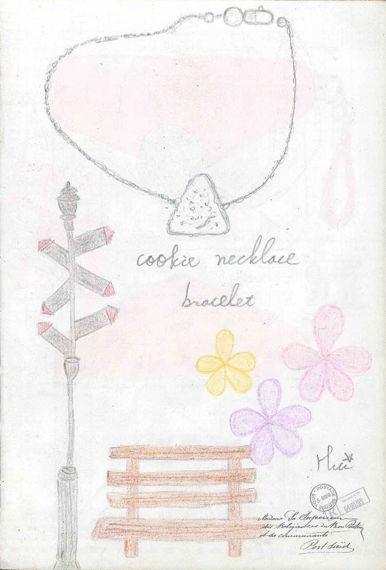 cookie necklace- triangle