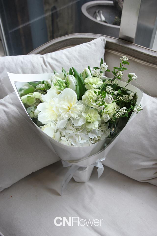 white and green