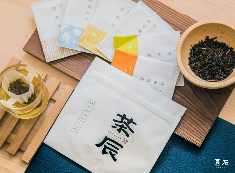 茶辰茶包陳列
