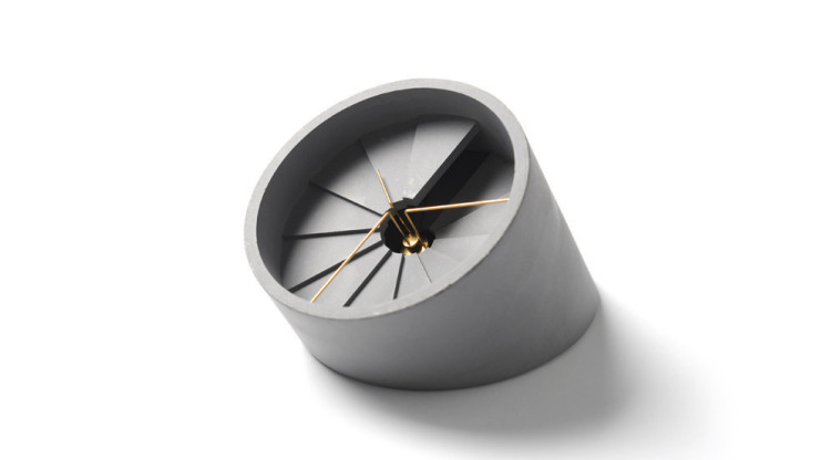 4th Dimension Table Clock (Gold)