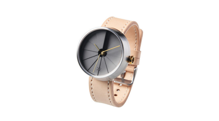 4th Dimension Watch (Gold Brown Leather)
