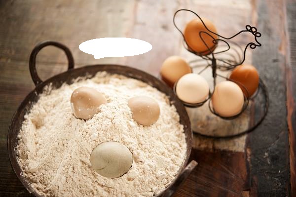 egg and flour