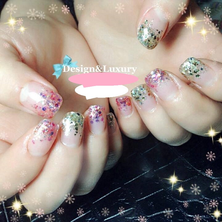 rainbow nail