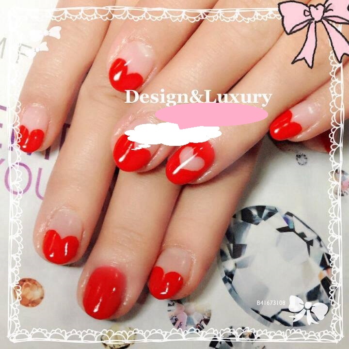red heart nail