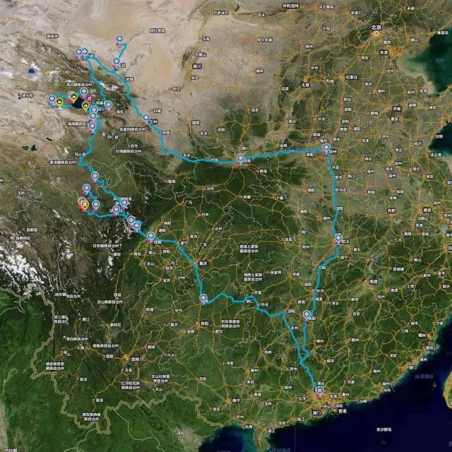 此 次 自 駕 遊 路 線 。