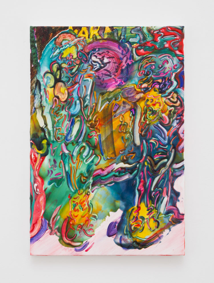 tomokotakagi_karatetwoclowns_oil-on-canvas_49-7x33-4_2016