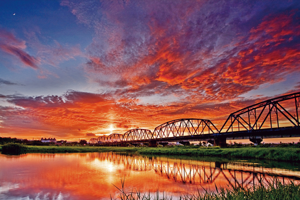 高 屏 溪 舊 鐵 橋 （圖 片 來 源 ：https://goo.gl/t9FAvx）
