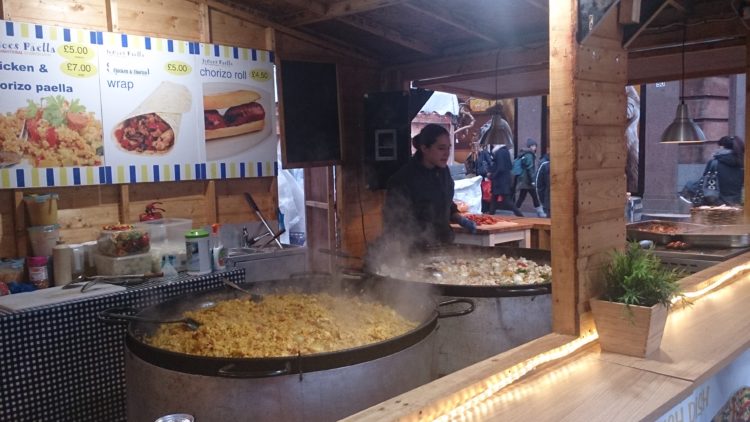 Christmas street food