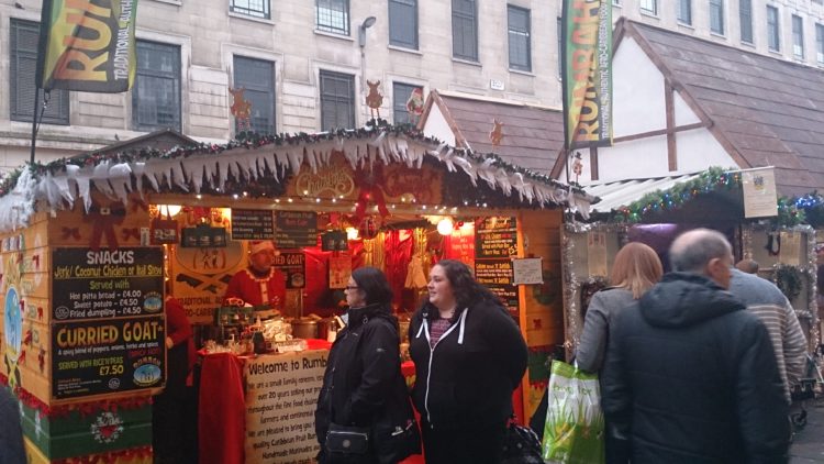 Christmas market in Glasgow