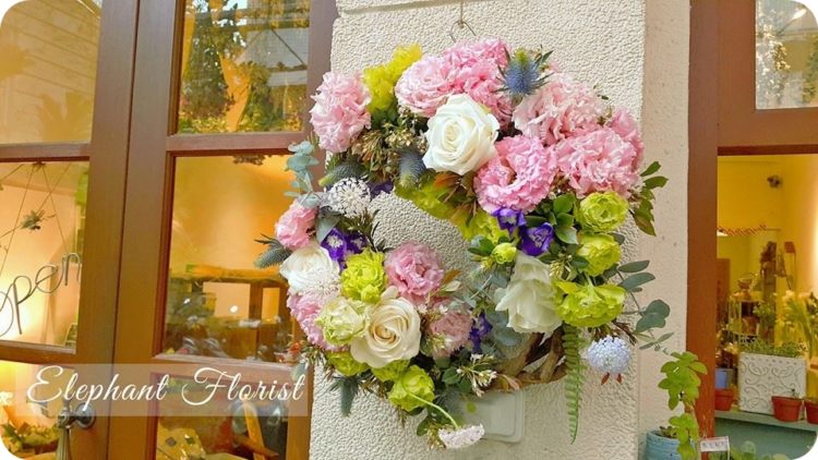 dried floral wreath