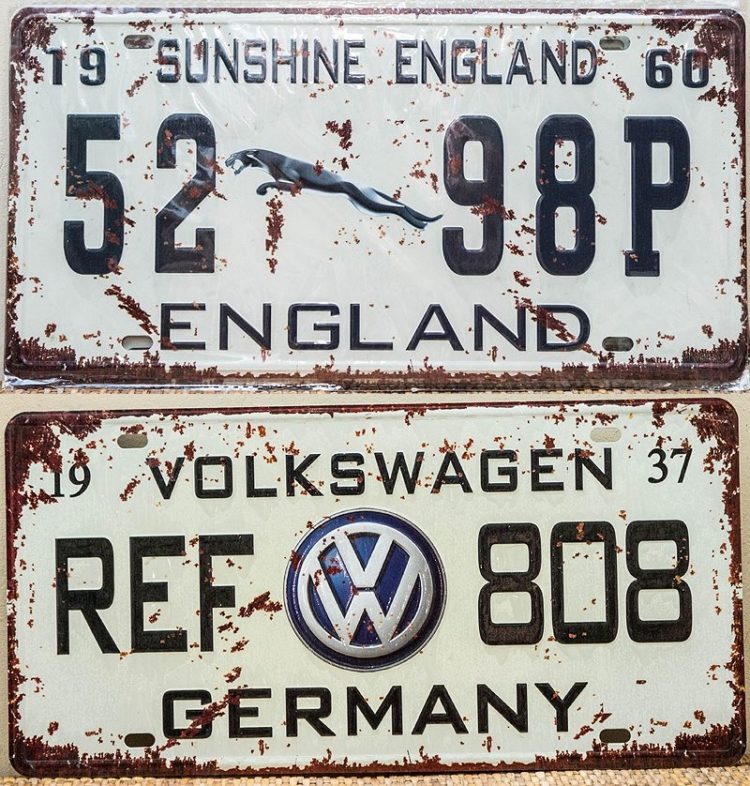 license plate 3-vert