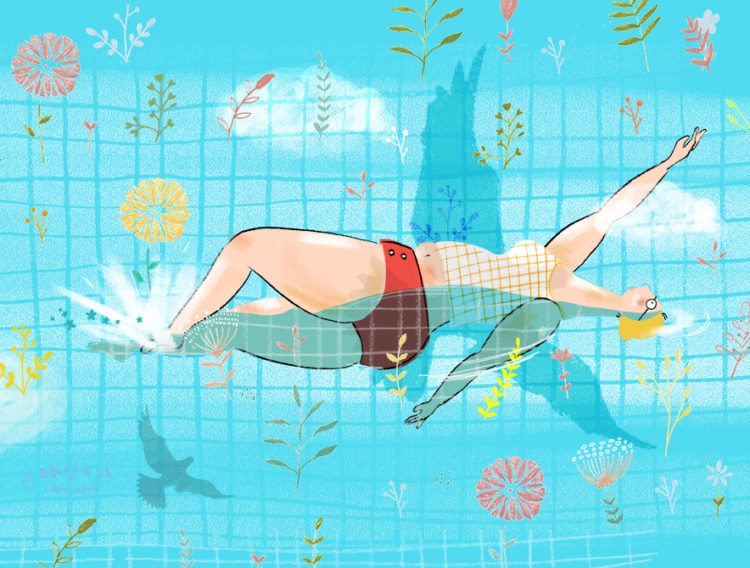 swimming